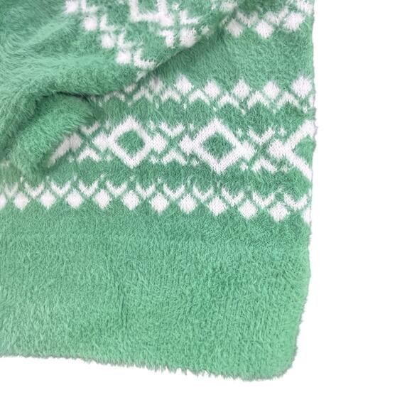 Aerie Oversized Fair Isle Sweater Kelly Green - Picture 3 of 8